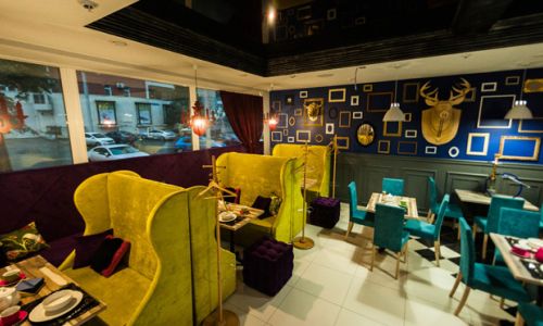 Эклектика, lounge-bar. Интерьер